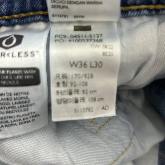 Levi's 511™ Men's Slim Fit Flex Jeans Light Wash 5-Pocket Classic Preppy 36/30 - Picture 11 of 11